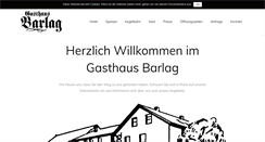 Desktop Screenshot of gasthaus-barlag.de